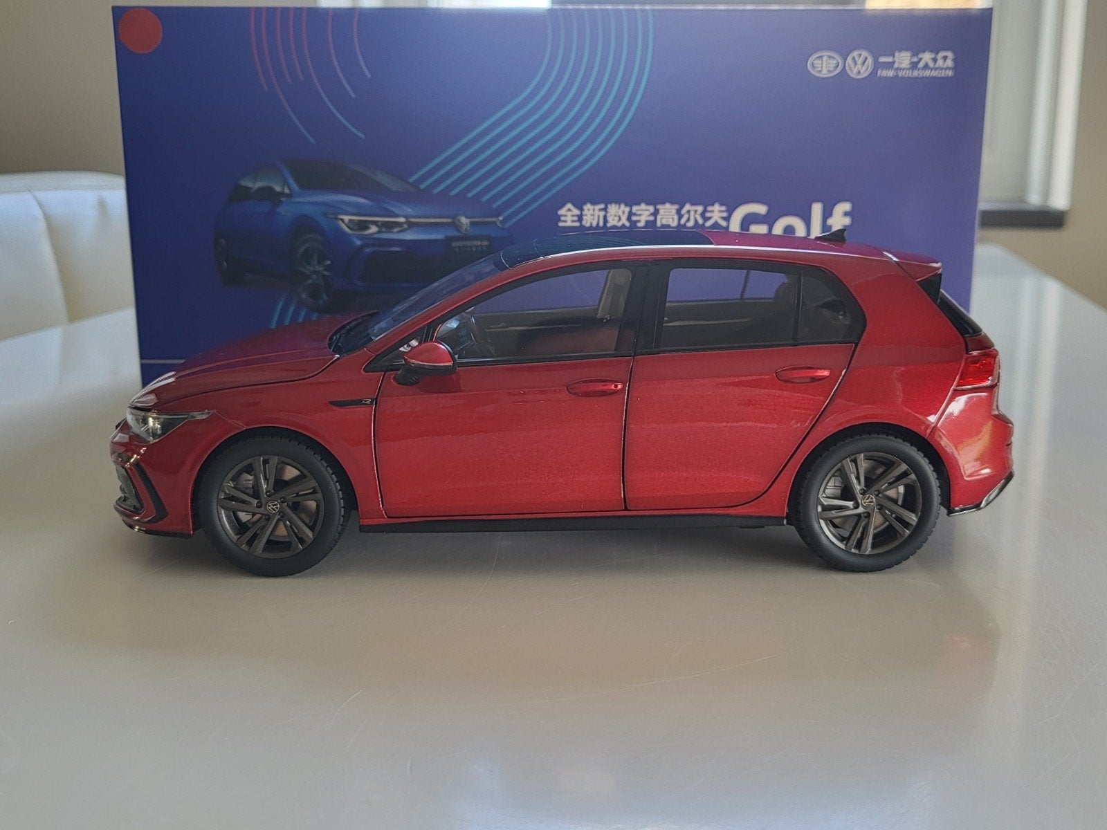 1:18 Paudi VW Volkswagen Golf 8 R line 1.5 TSI AutoArt, Kyosho, Auto, Autoart, Zo goed als nieuw