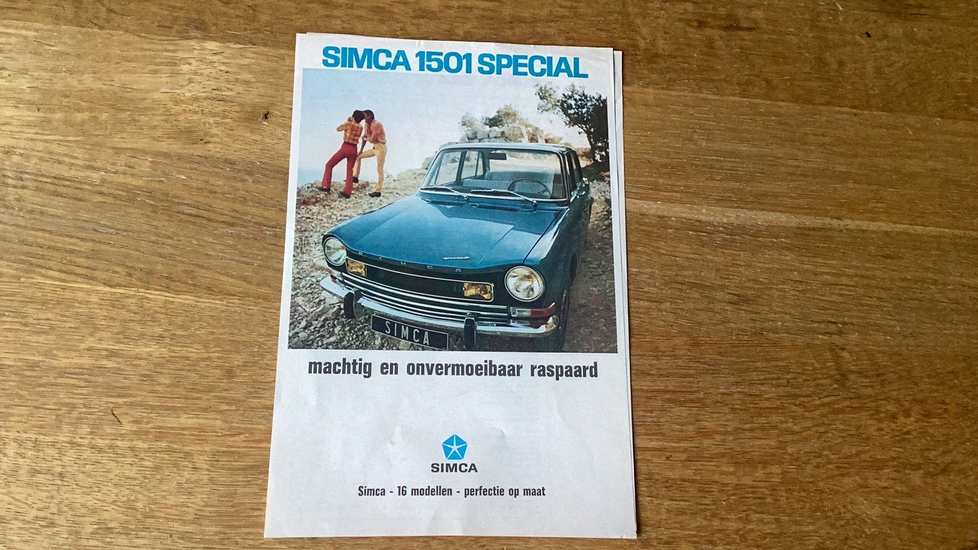 Simca 1501 Special leaflet - Machtig en onvermoeibaar, Ophalen of Verzenden, Gelezen, Overige merken