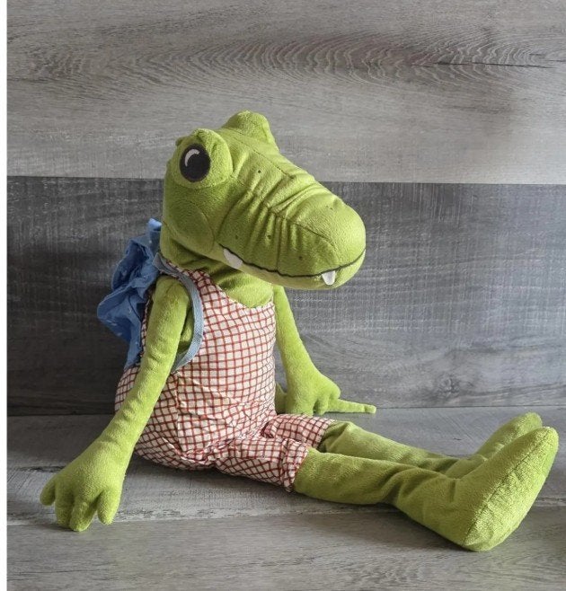 IKEA FABLER KROKODIL 58cm, Ophalen of Verzenden, Zo goed als nieuw, Overige typen