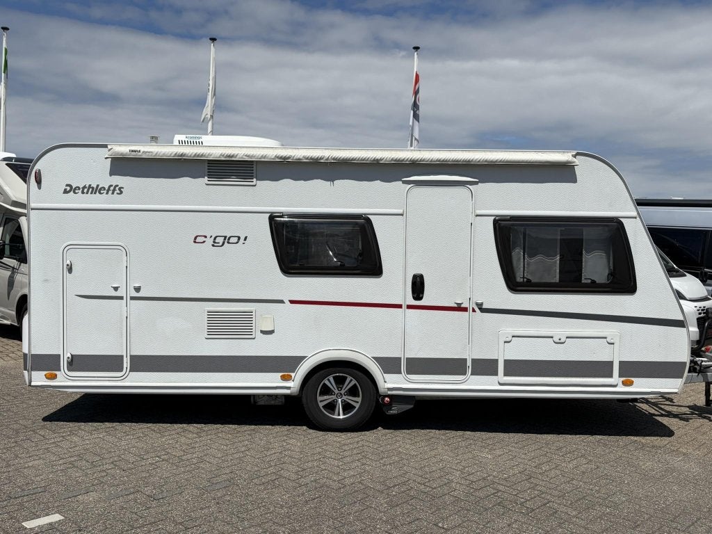 Dethleffs C'Go 495 QSK VERKOCHT, Dwarsbed, Bedrijf, Treinzit, Dethleffs