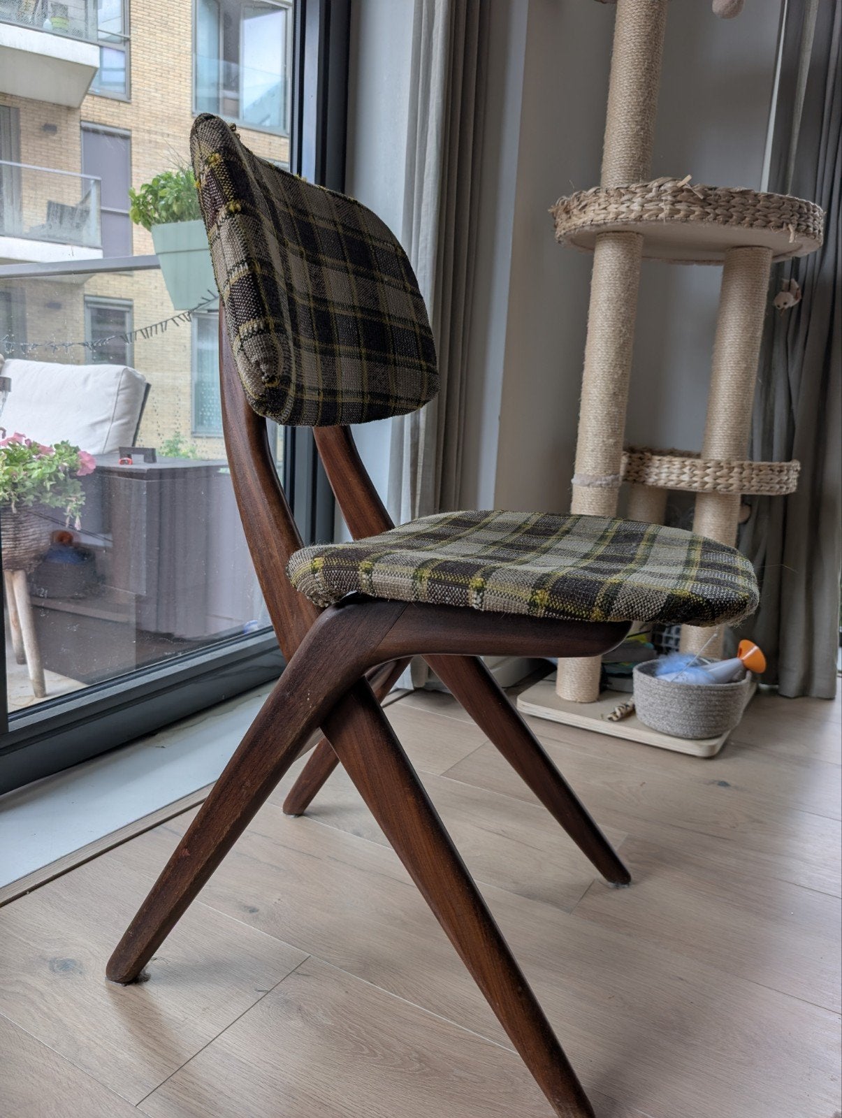 Scissor Chair Louis van Teeffelen Vintage Stoel, Antiek en Kunst, Ophalen