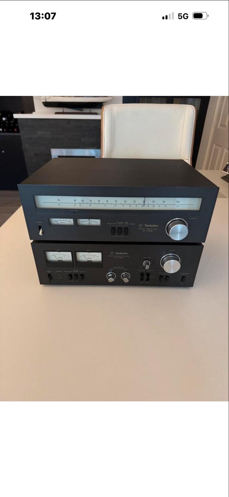 Technics Stereo Set: Tuner ST-7300K & Versterker SU-7300K, Gebruikt, Tuner of Radio, Losse componenten, Ophalen