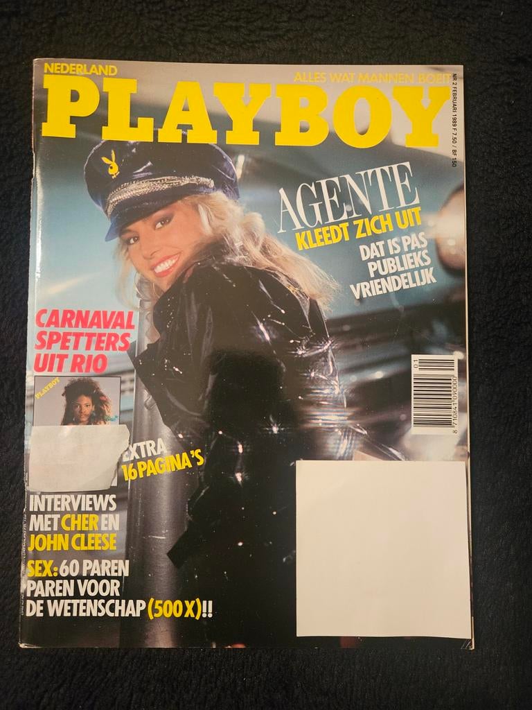 Playboy Nederland Februari 1989 - Agent Cover, Boeken, Ophalen of Verzenden, Gelezen, Overige typen