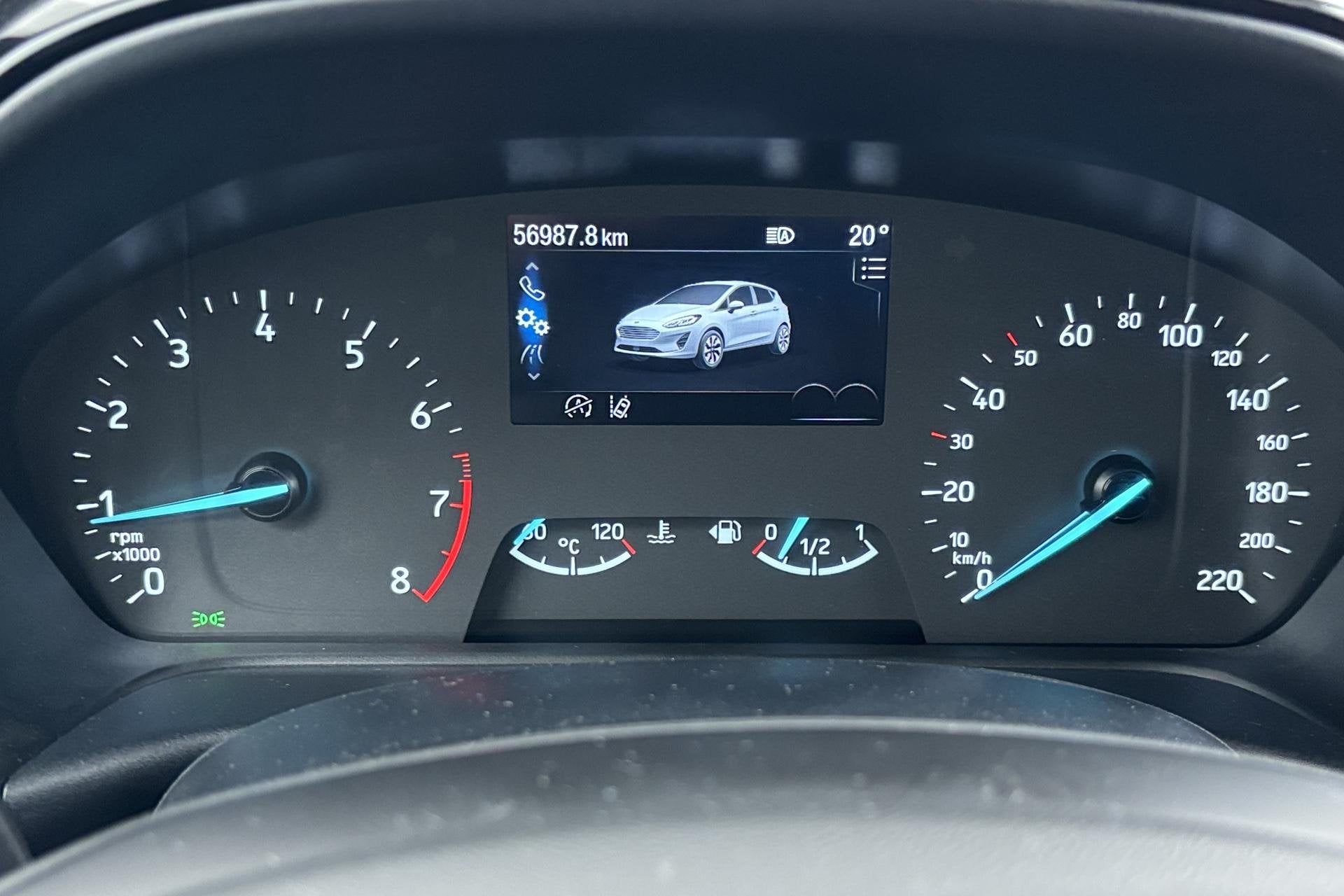 Ford Fiesta 1.0 EcoBoost Hybrid Titanium X Comfort en techni, Auto's, Voorwielaandrijving, Gebruikt, Euro 6, Blauw
