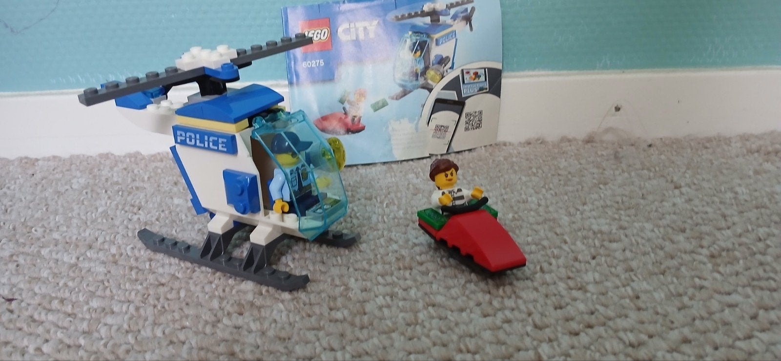LEGO City Politie Helikopter 60275 met boefje, Ophalen, Compleet, Lego, Complete set