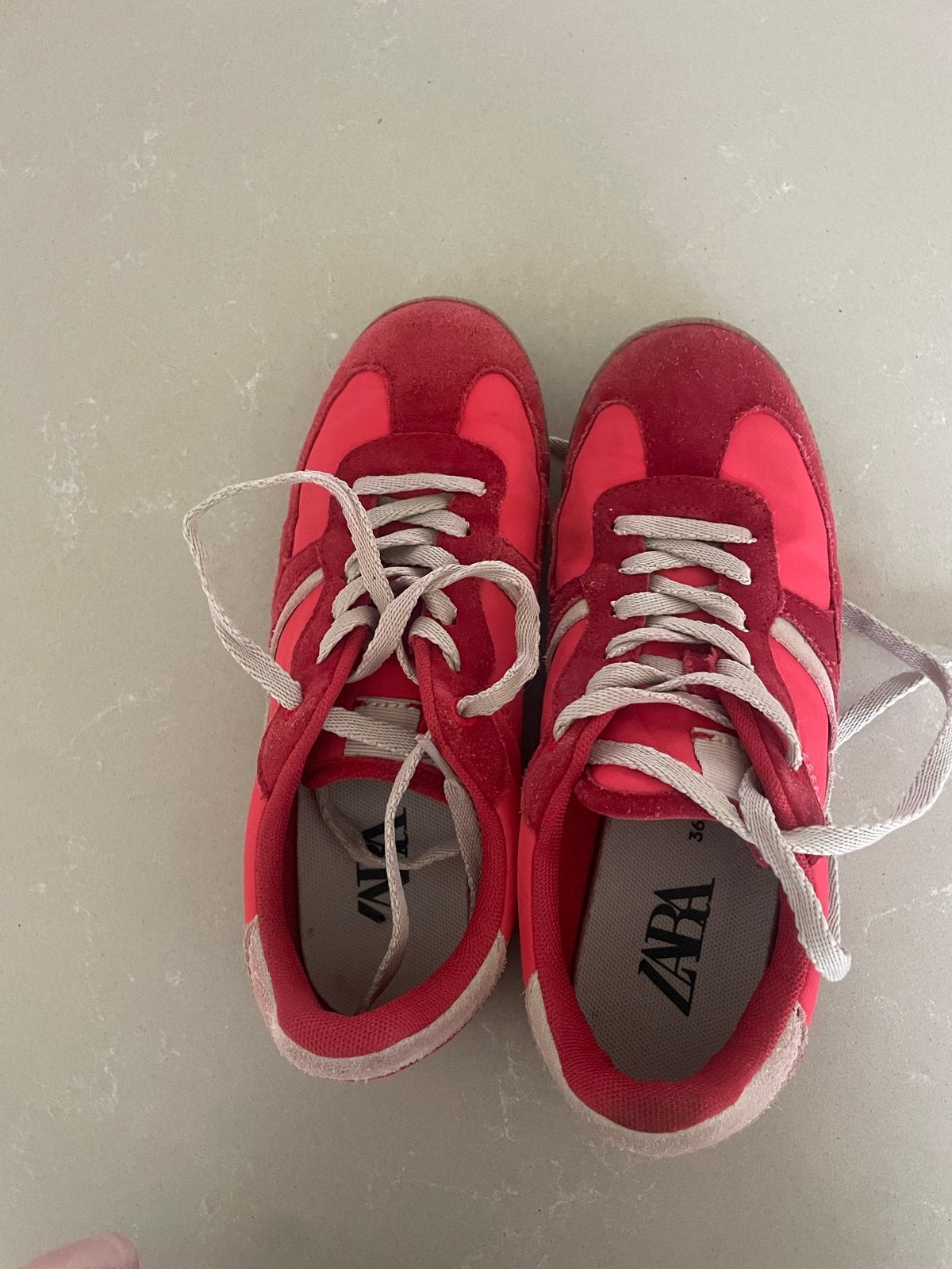 Roze rood Zara sneakers maat 36, Ophalen of Verzenden, Gedragen, Roze, Sneakers of Gympen