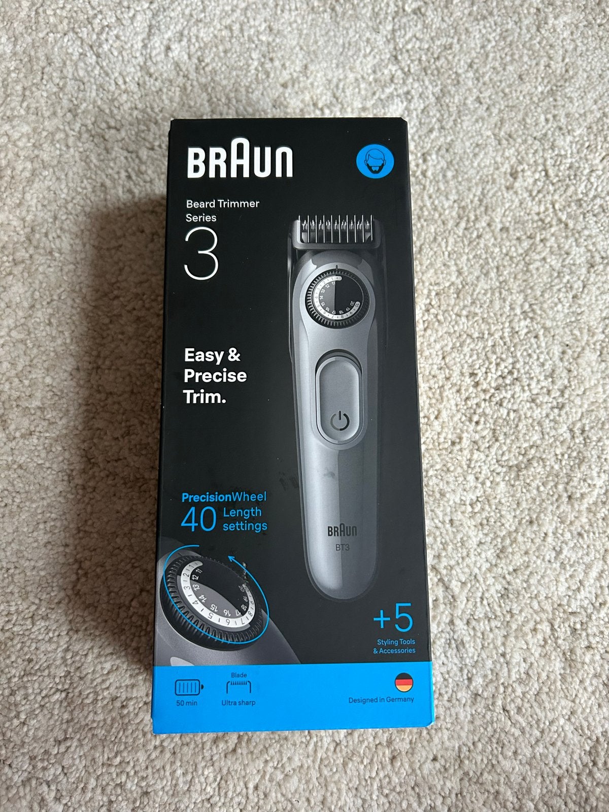 Braun Baardtrimmer Series 3 - Nieuw en Ongebruikt, Witgoed en Apparatuur, Persoonlijke-verzorgingsapparatuur, Ophalen of Verzenden