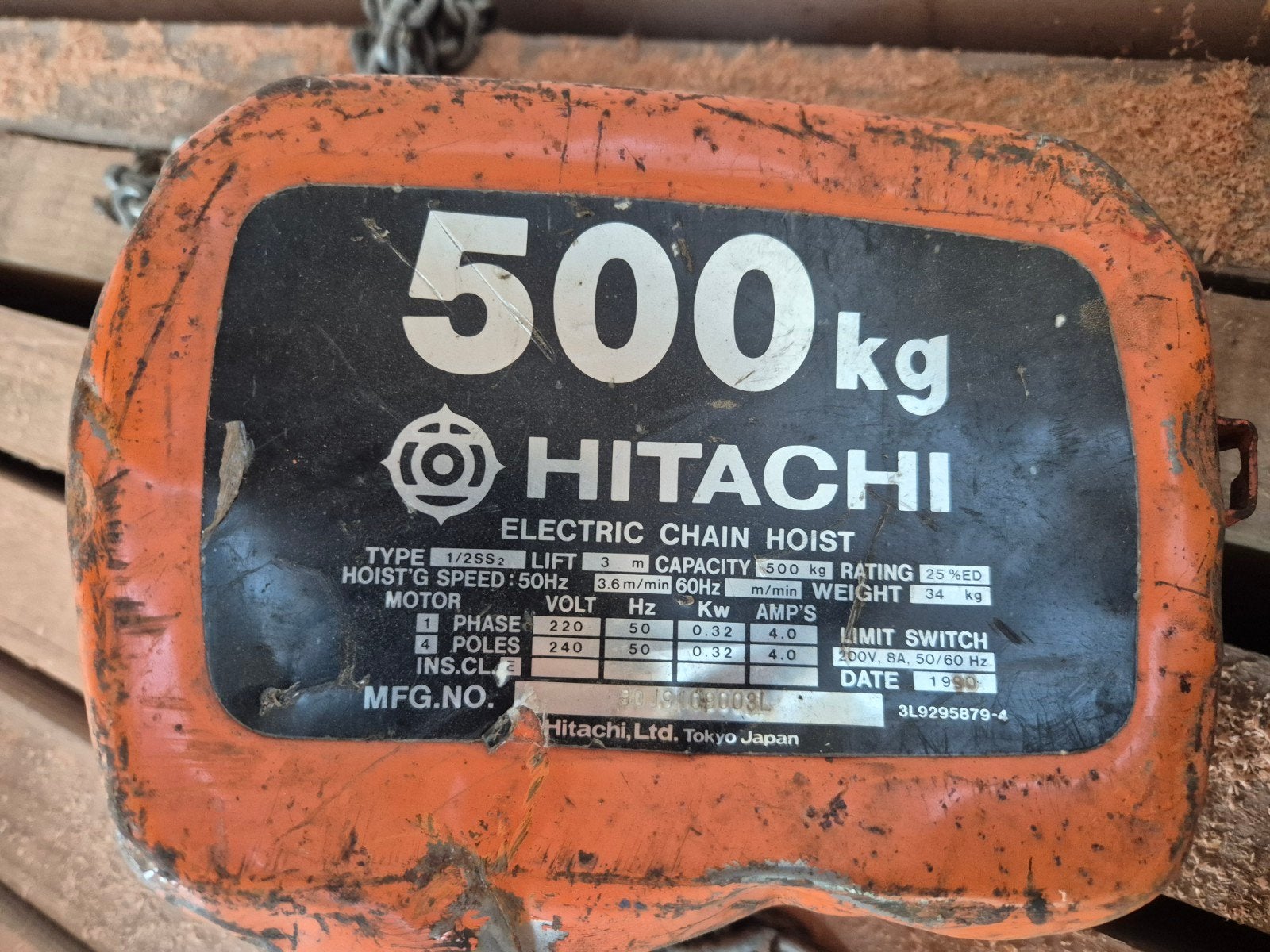 Takel 500 kg, Ophalen, Gebruikt, Elektrisch