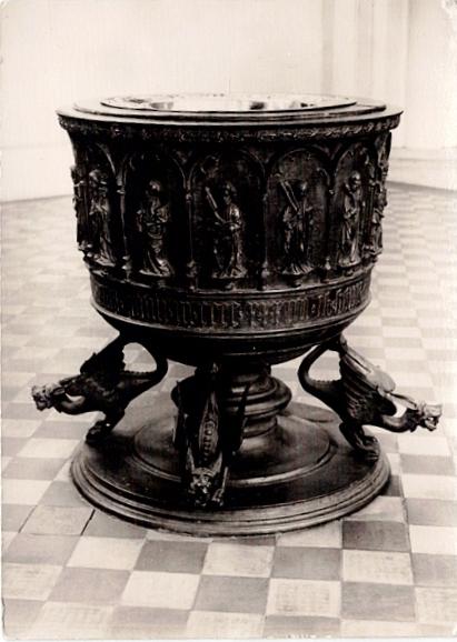 Berlin, St. Marienkirche Taufbecken (1439), Verzenden, Voor 1920, Ongelopen, Duitsland