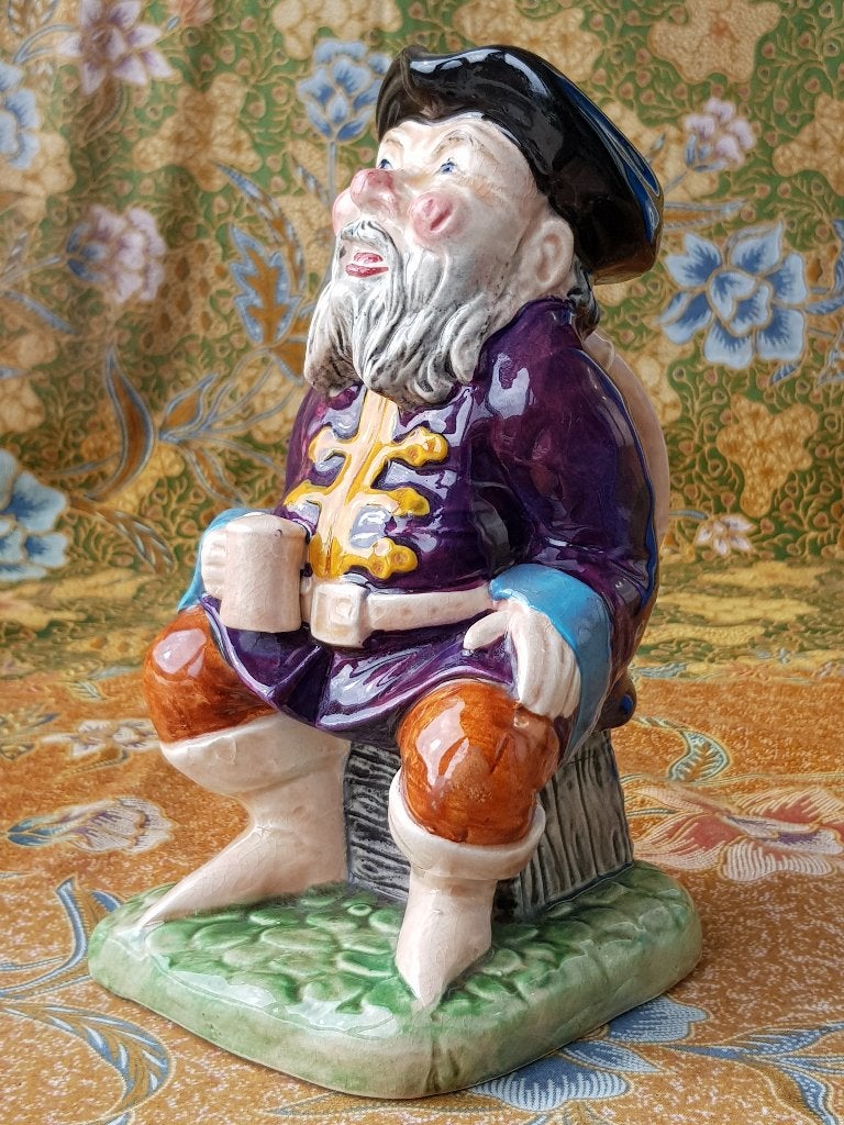 Mooie oude Toby jug uit Engeland van Melba Ware 21 cm., Ophalen of Verzenden