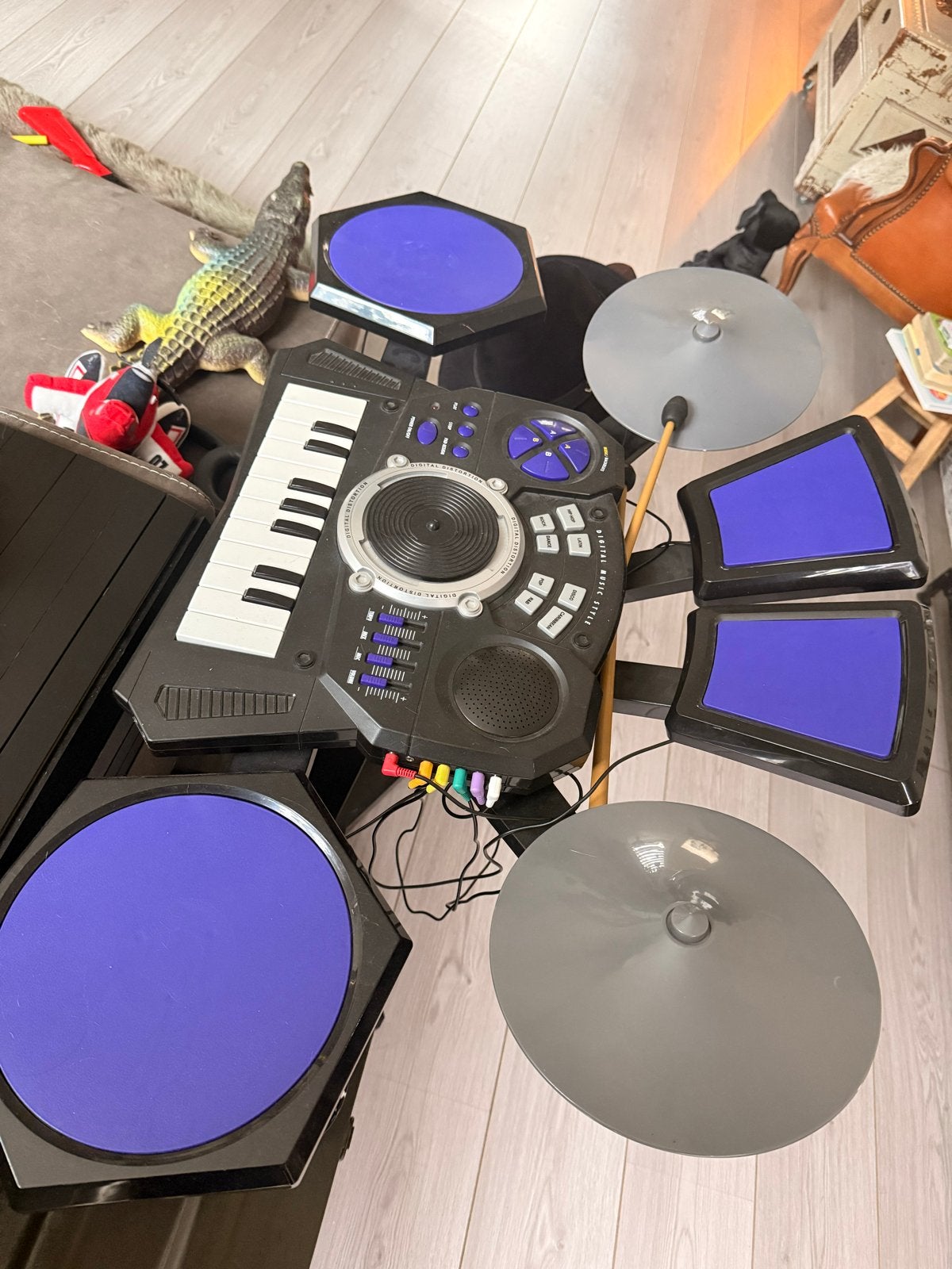 Kinder Drumstel DJ Set met Keyboard, Ophalen, Gebruikt, Jongen of Meisje
