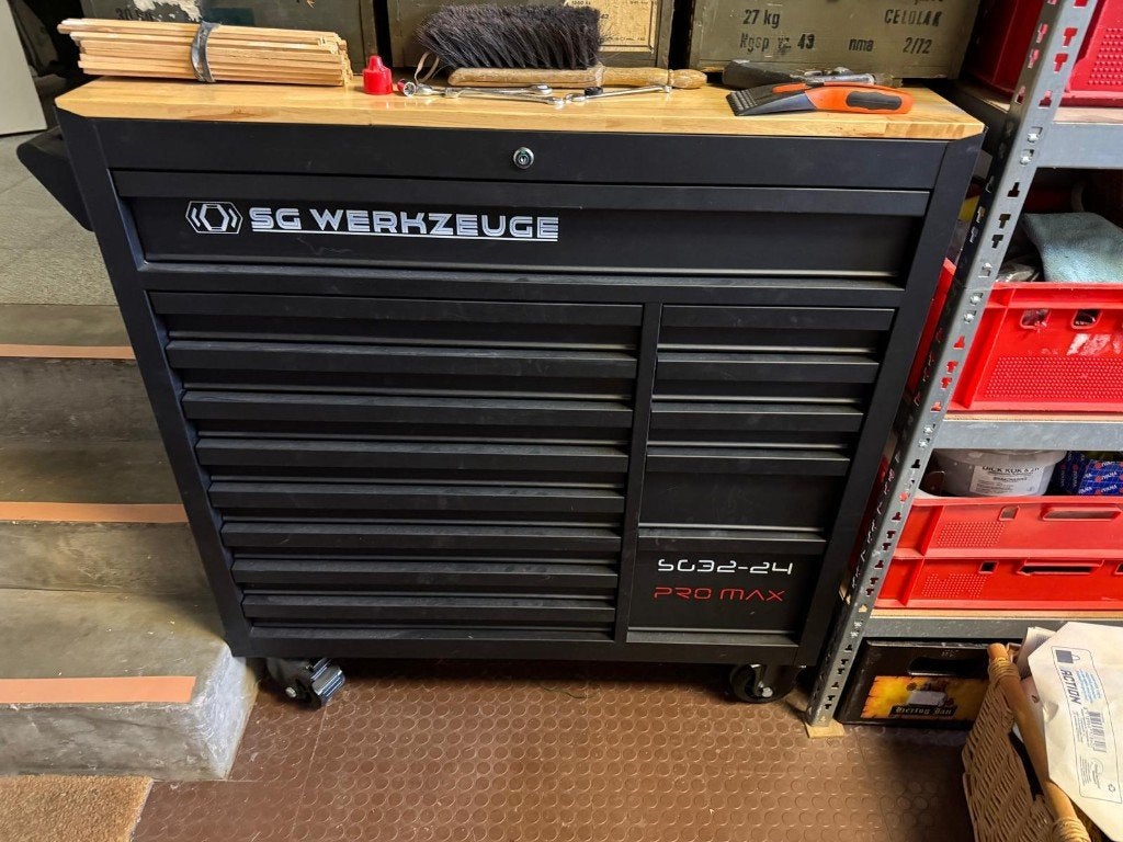 SG Werkzeuge sg32-24 Pro Max gereedschapswagen Z.g.a.n!, Doe-het-zelf en Verbouw, Ophalen, Gevuld, Zo goed als nieuw