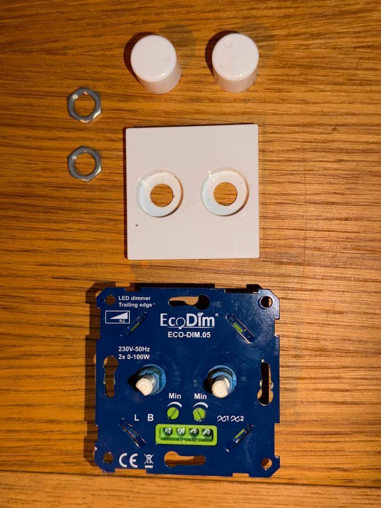 Ecodim 5 LED Duodimmer, Doe-het-zelf en Verbouw, Elektra en Kabels, Ophalen of Verzenden, Gebruikt, Schakelaar
