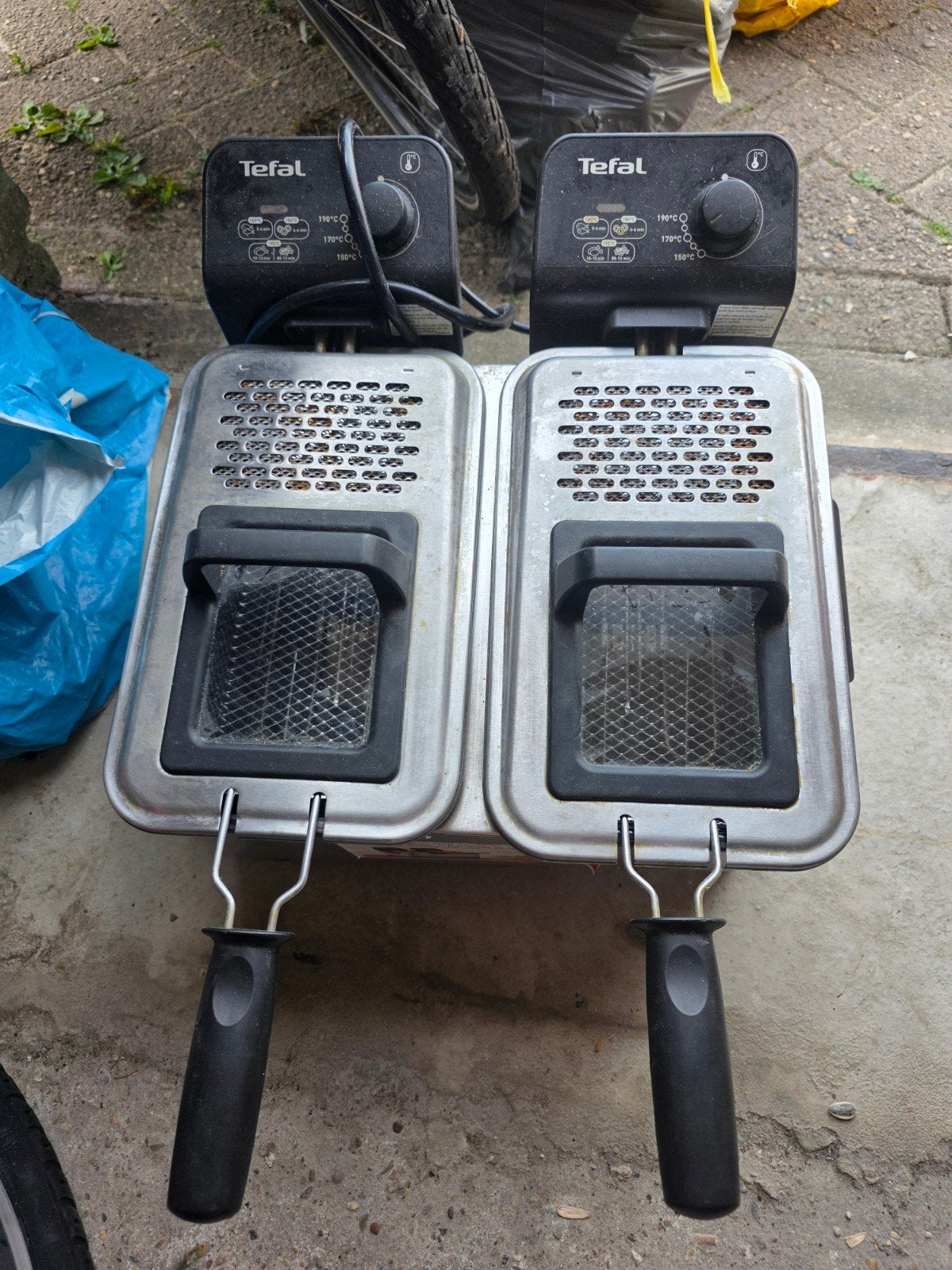 Tefal Dubbele Friteuse - Perfect voor Grote Gezinnen, Ophalen of Verzenden, Zo goed als nieuw