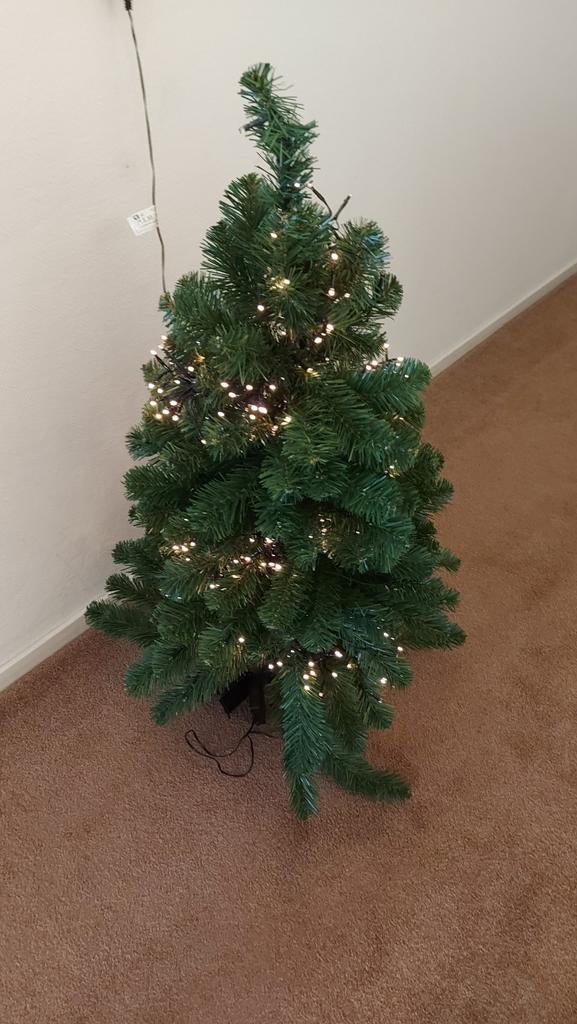 Kerstboom met verlichting 92 cm, Ophalen, Zo goed als nieuw