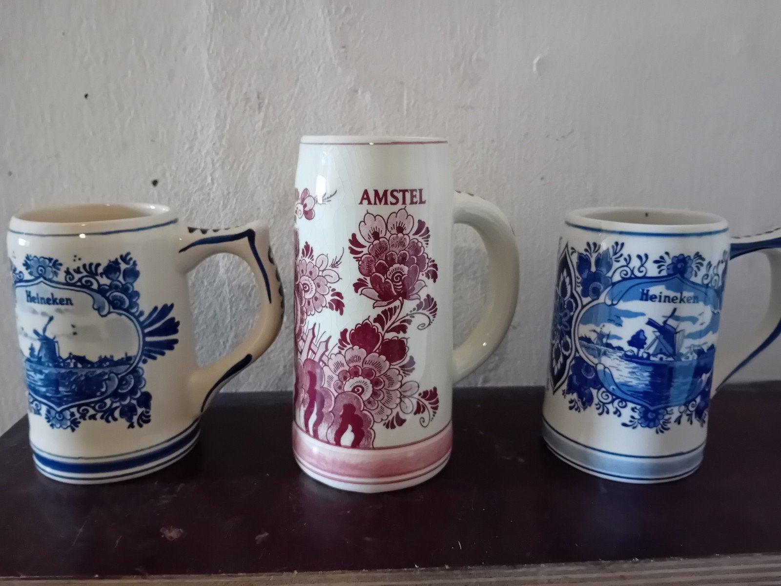 Heineken en Amstel Biermokken, Ophalen of Verzenden, Zo goed als nieuw, Glas of Glazen, Amstel