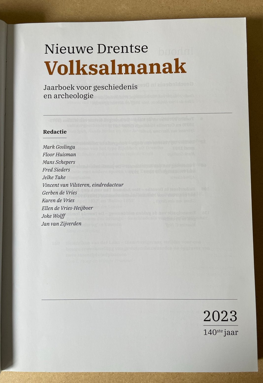 Nieuwe Drentse Volksalmanak 2023, Boeken, Ophalen of Verzenden, 20e eeuw of later, Gelezen