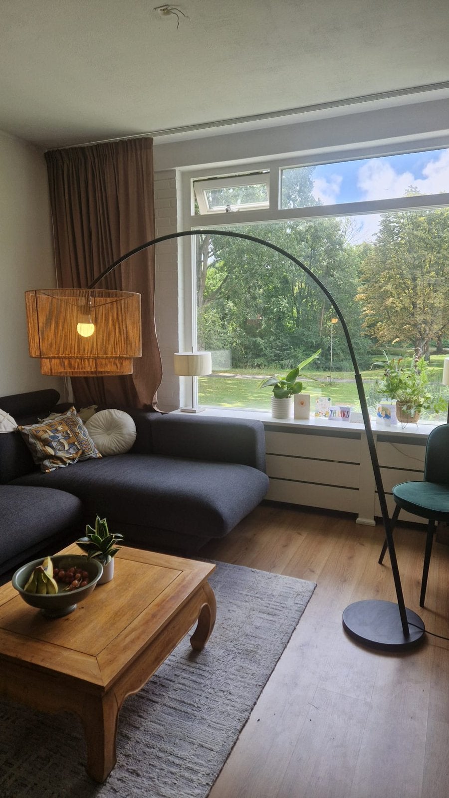 Prachtige booglamp, Huis en Inrichting, Ophalen, Zo goed als nieuw, 150 tot 200 cm