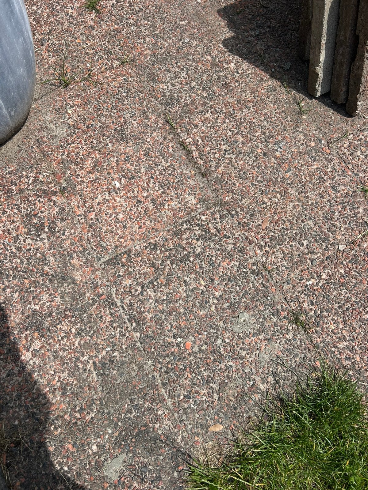 Grindtegels 90 en gemeleerde stenen 200 stuks, Tuin en Terras, Tegels en Klinkers, Ophalen, Gebruikt, Beton, Terrastegels