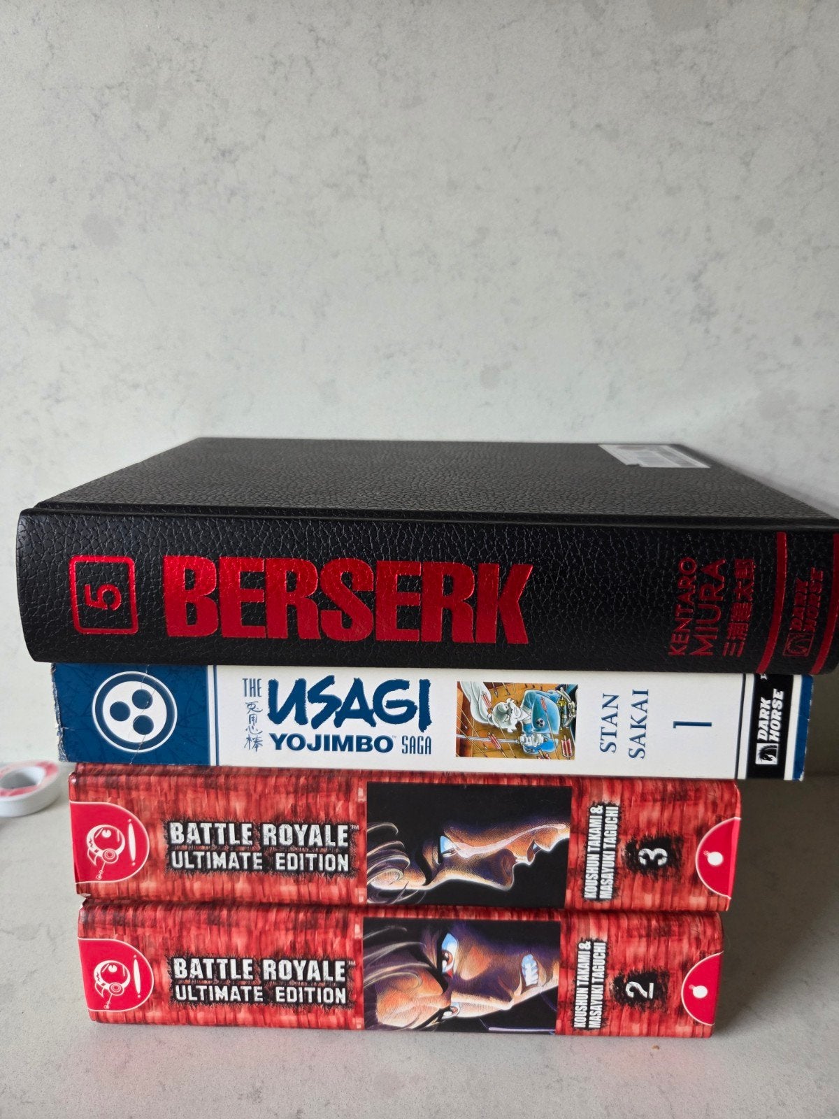 Berserk deel 5 + Battle Royale 2 en 3 + Usagi / Joyimbo saga, Boeken, Meerdere comics, Ophalen of Verzenden, Gelezen, Europa