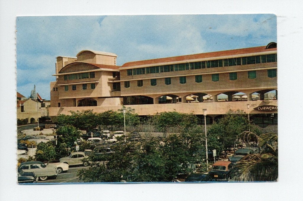 Curaçao. Oude ansichtkaart Hotel Curacao Intercontinental, Verzenden, 1960 tot 1980, Ongelopen