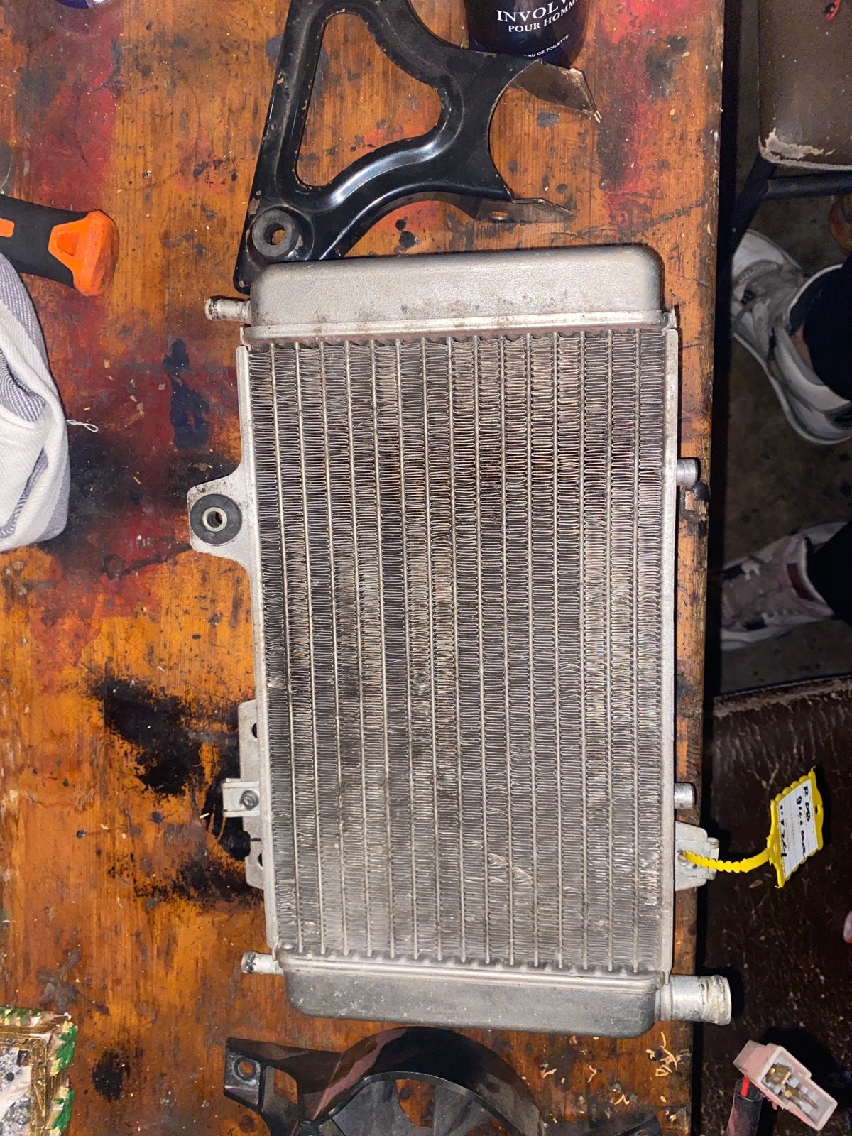 Gilera Runner DD 125/180 Radiator met ventilator en beugel, Ophalen of Verzenden, Gebruikt