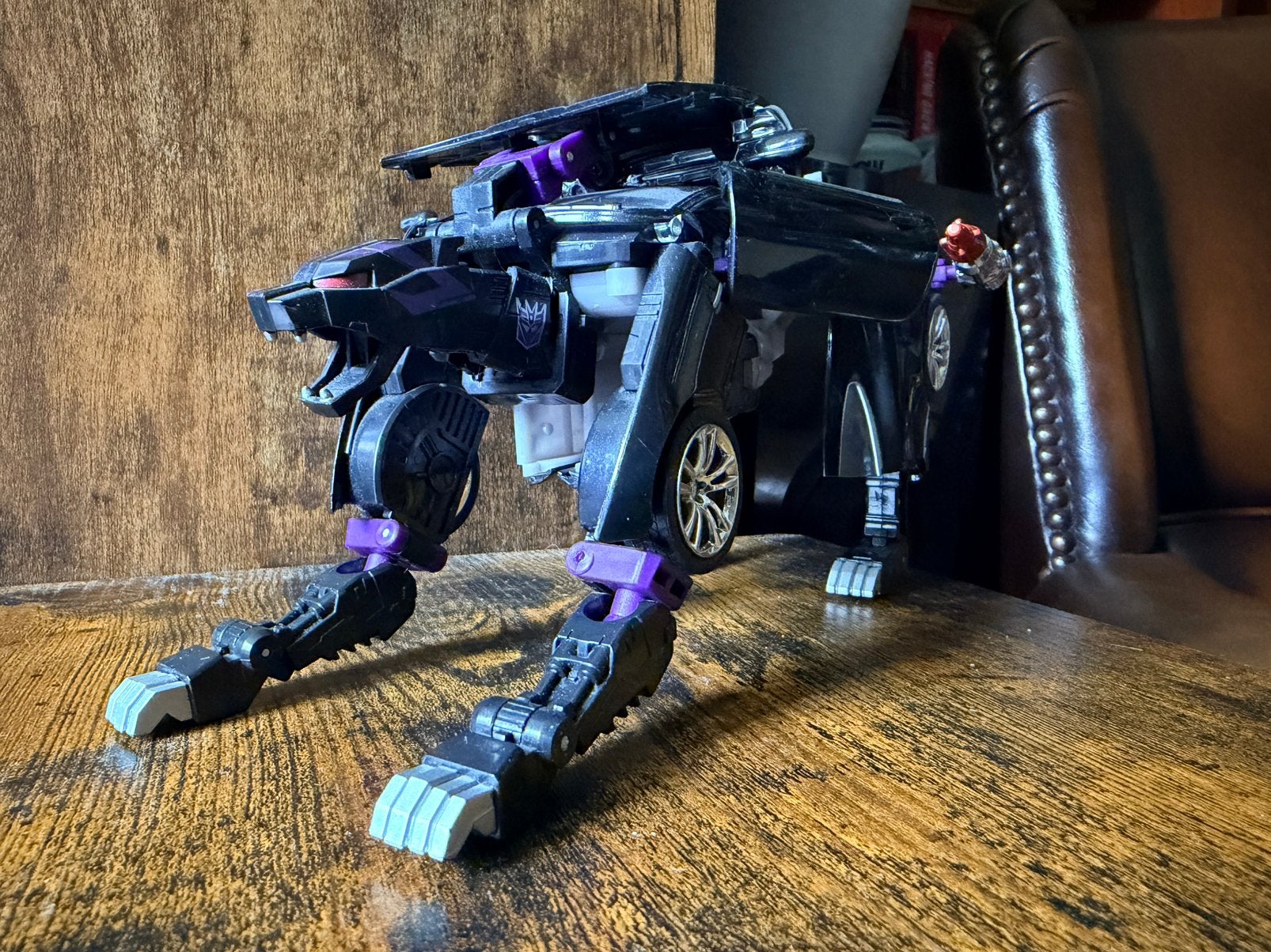 Transformers Alternators Ravage (Jaguar XK), Overige generaties, Ophalen of Verzenden, Zo goed als nieuw, Decepticons