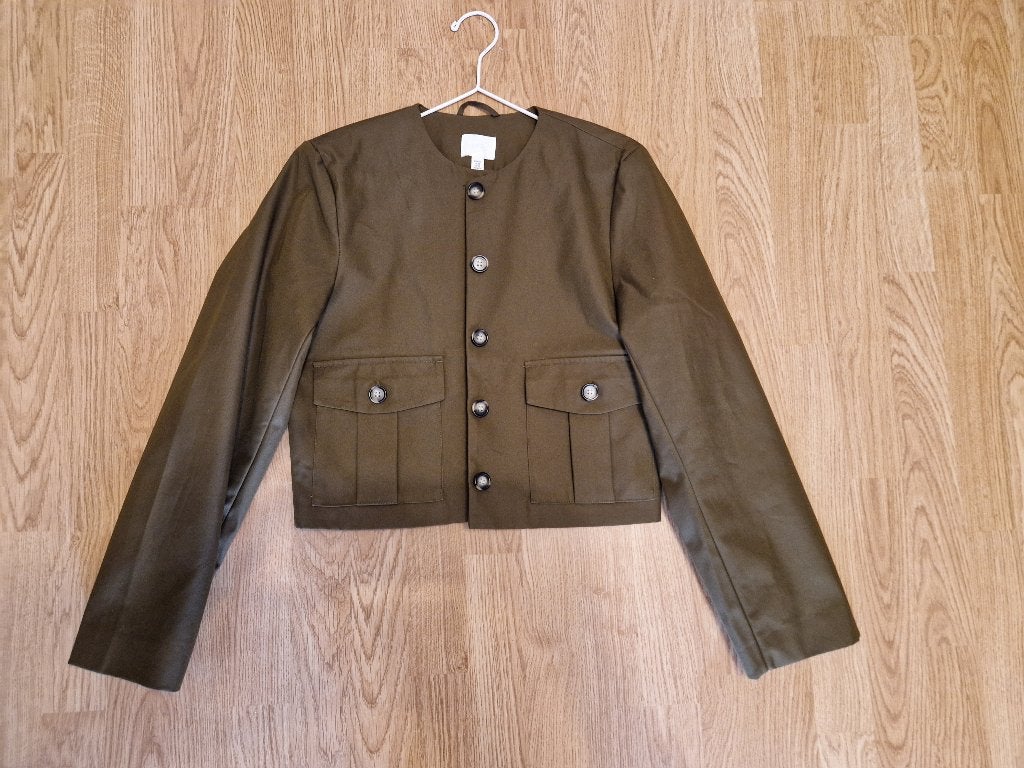 Leuk stoer jasje H&M XS valt als S zgan, H&M, Ophalen of Verzenden, Zo goed als nieuw, Jasje