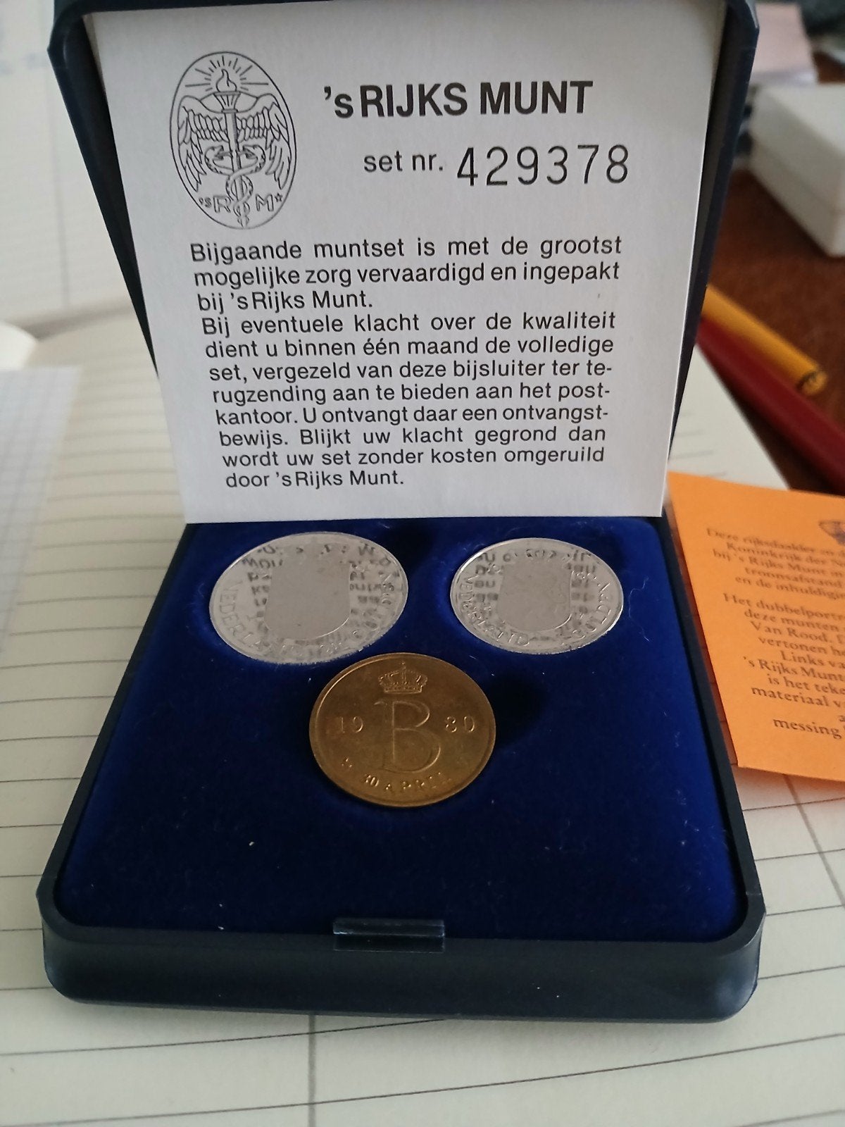 Muntencassette 1980, Ophalen of Verzenden, Koningin Juliana, 2½ gulden