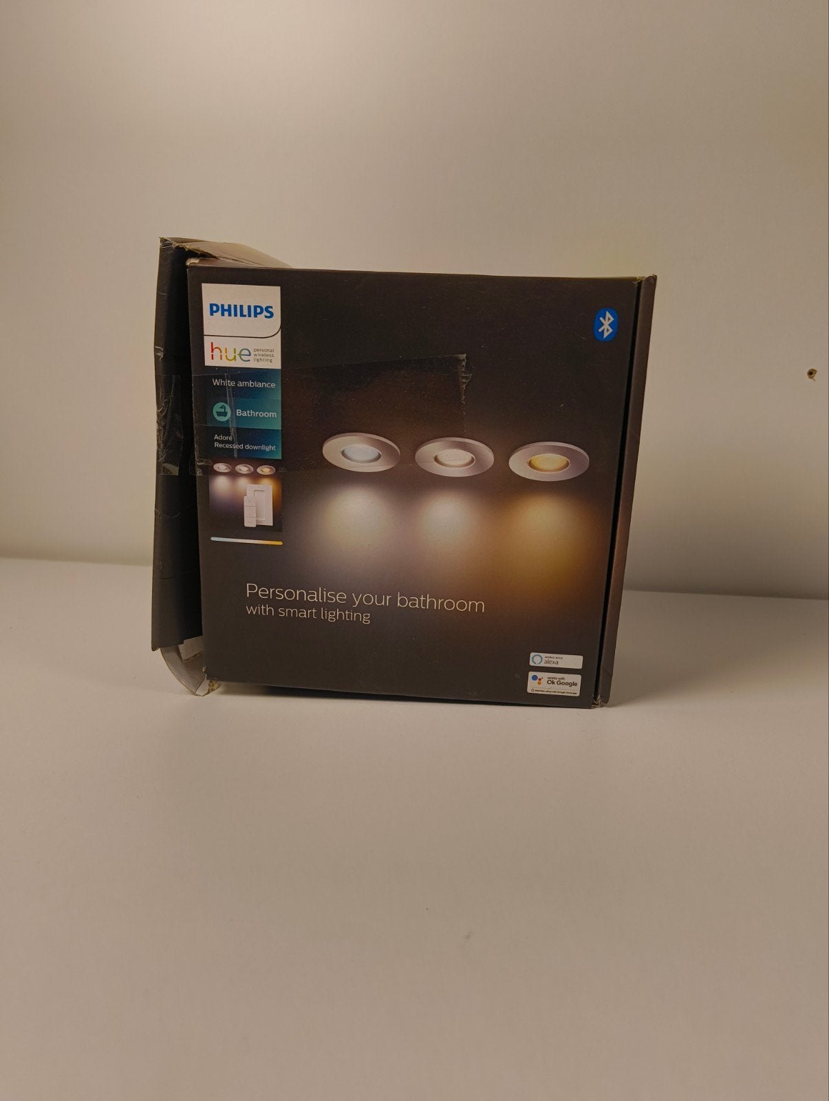 Philips Hue Adore Opbouwspot - Smart Verlichting Badkamer, Metaal, Nieuw, Overige fittingen, Ophalen of Verzenden