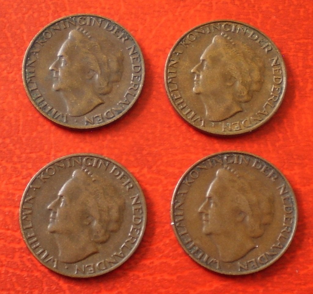 Nederland - 4 Centen 1948 - Koningin Wilhelmina, Ophalen of Verzenden, Koningin Wilhelmina, 1 cent, Losse munt