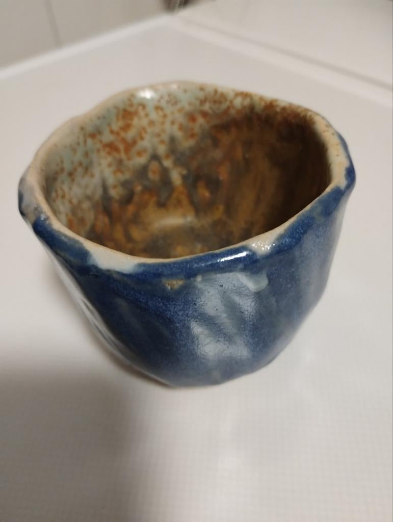 Oud japans handgemaakt quinomi sake of tea cup, Ophalen of Verzenden