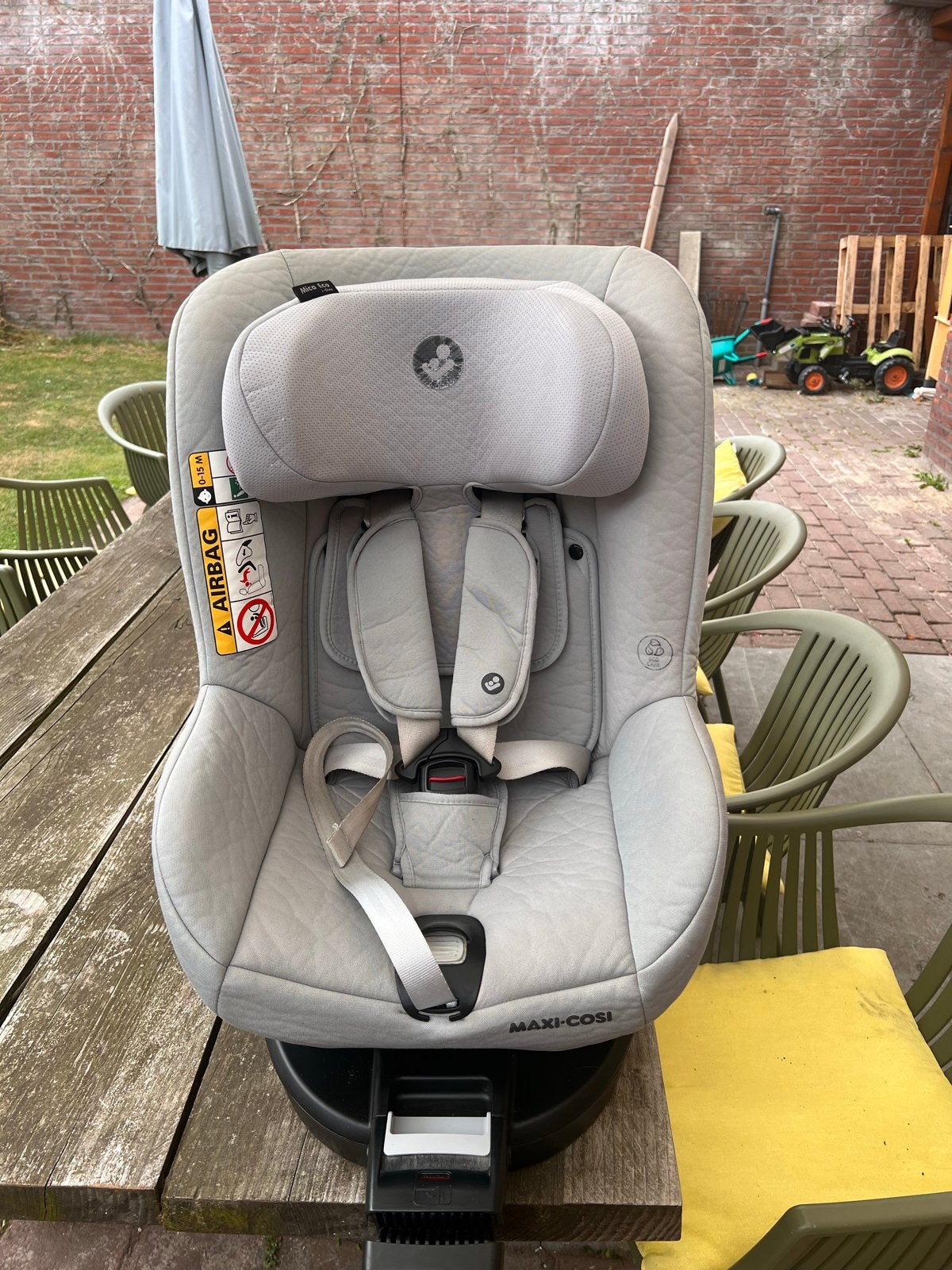 Maxi-Cosi Mica Eco i-Size autostoel 360 draaibaar Isofix, Ophalen, 0 t/m 18 kg, Verstelbare rugleuning, Zo goed als nieuw