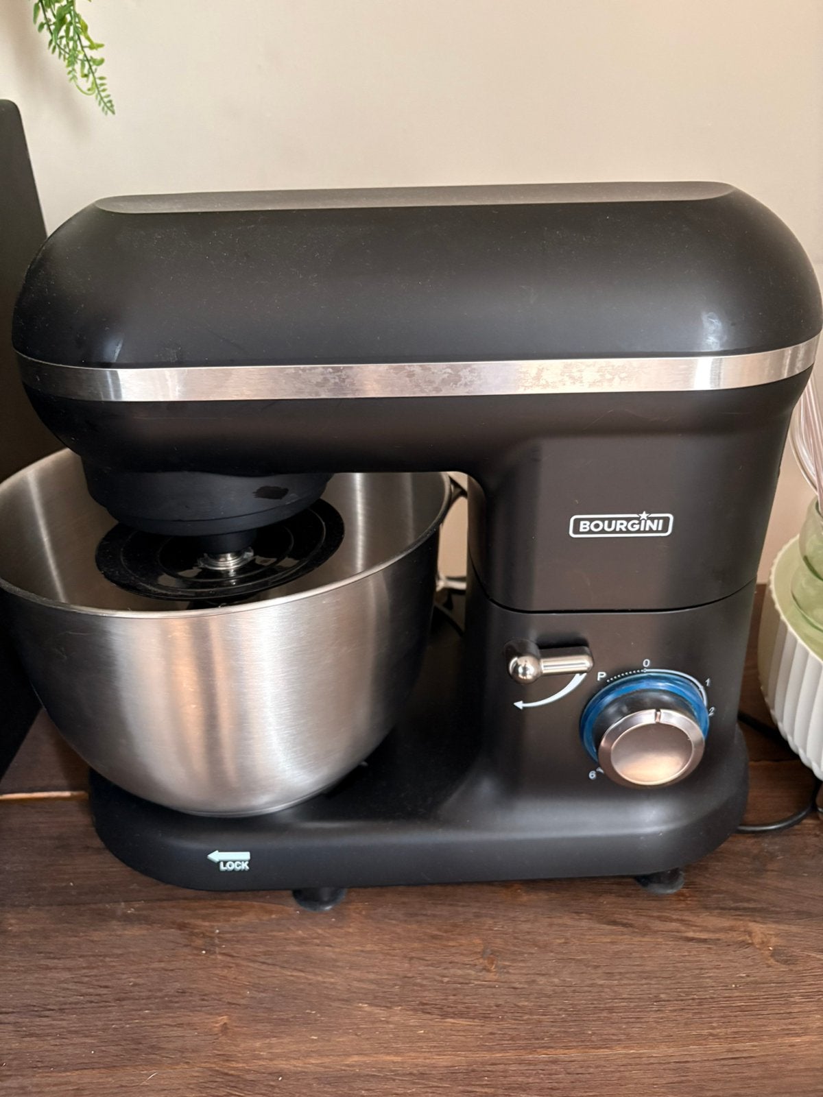 Bourgini Classic Kitchen Chef zwarte keukenmachine, 4 liter of meer, 3 snelheden of meer, Ophalen of Verzenden, Zo goed als nieuw