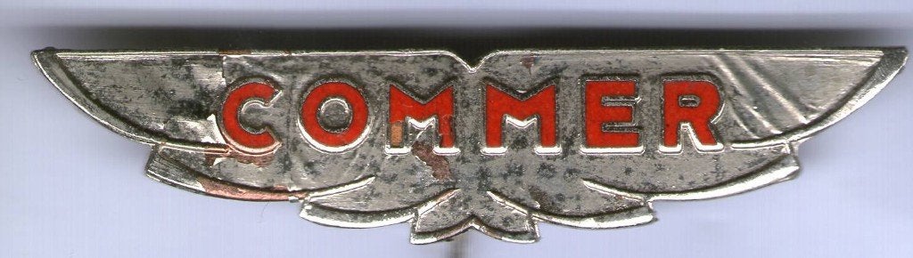 COMMER zilverkleurig vrachtwagen/bussen speldje ( D_215 ), Ophalen of Verzenden, Zo goed als nieuw, Transport, Speldje of Pin