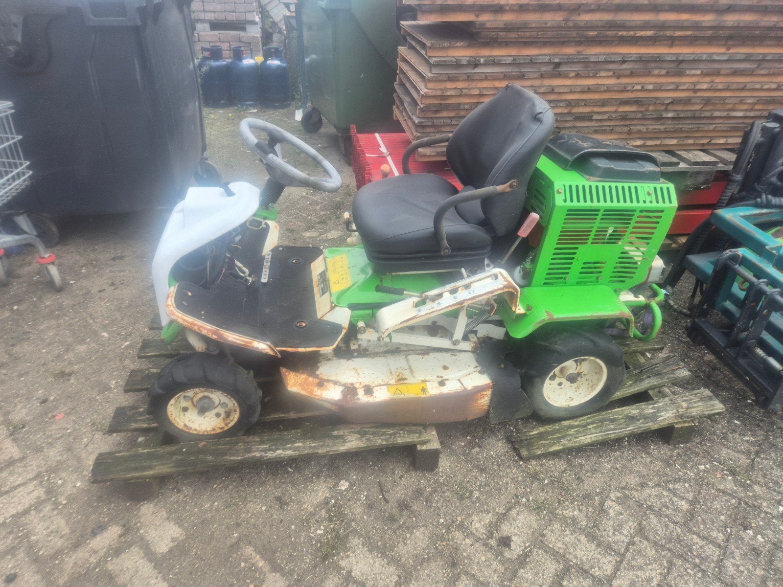 Etesia Av95 zitmaaier - Gebruikt, Tuin en Terras, Grasmaaiers, Cirkelmaaier, Gebruikt, F 67165 Wissembourg Cedex, Ophalen of Verzenden