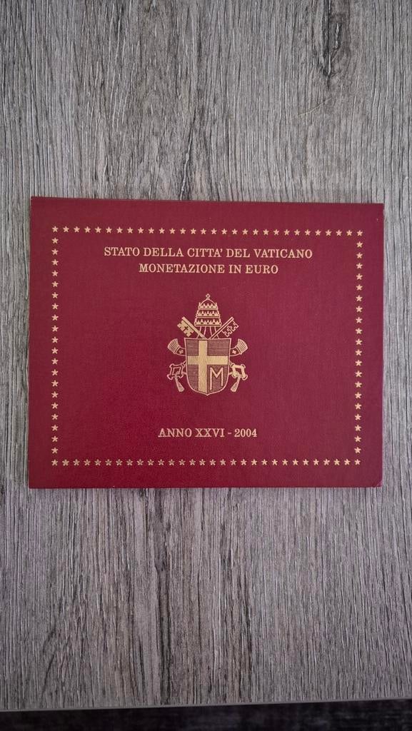 Officiële BU muntset van het Vaticaan uit 2004, Vaticaanstad, Zilver, Overige waardes, Verzenden