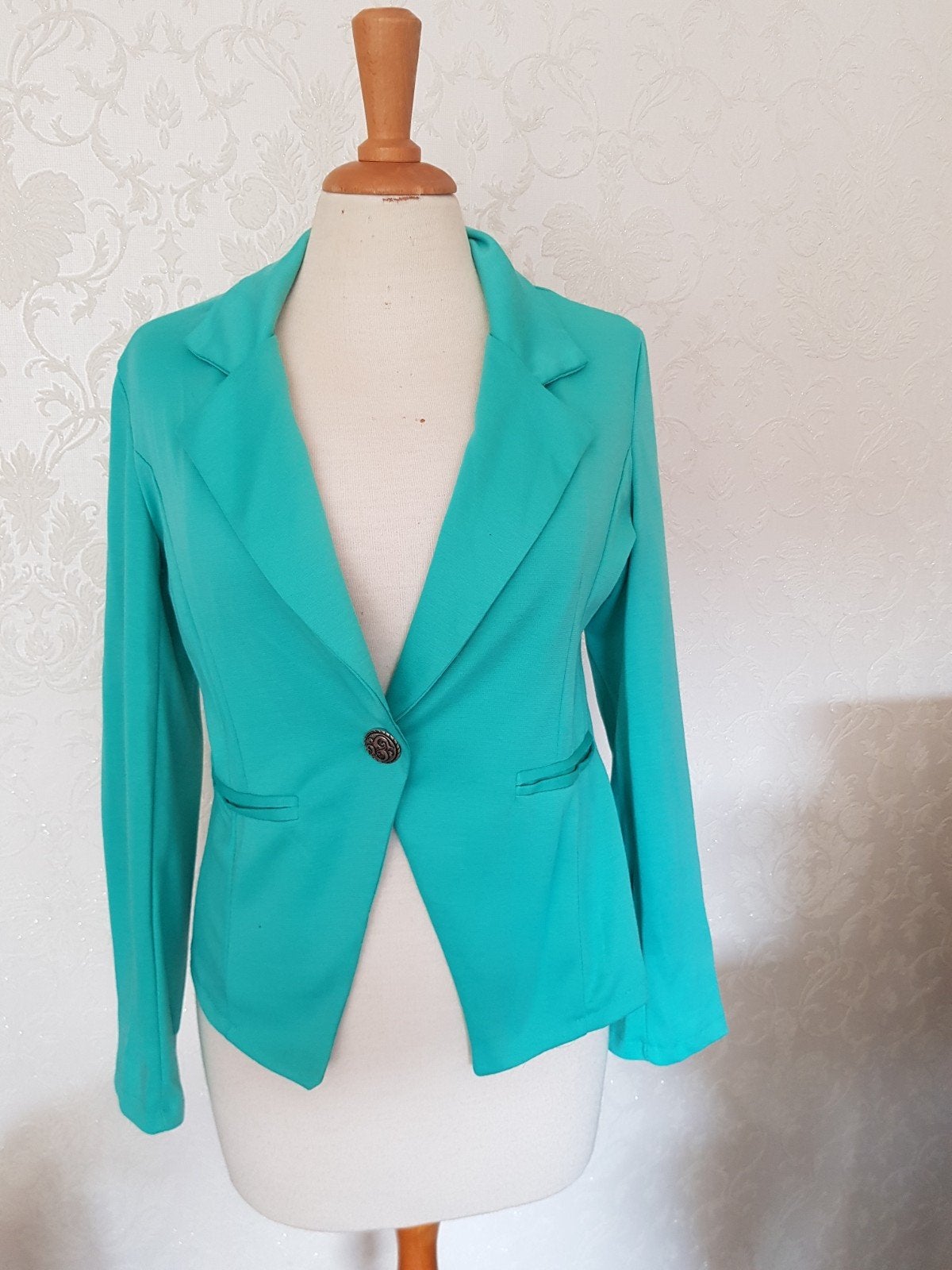 Colbert jasje blauw maat s made in italy, Made in Italy, Blauw, Ophalen of Verzenden, Zo goed als nieuw