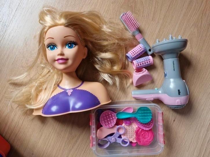 Kaphoofd met werkende Braun fohn, Ophalen of Verzenden, Zo goed als nieuw, Met geluid