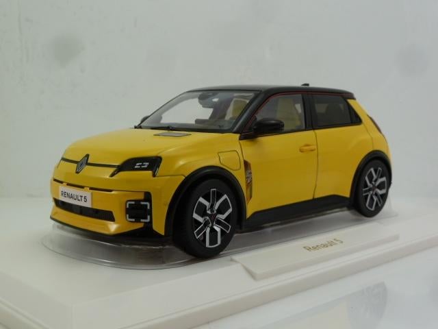 Norev Renault 5 Cinque E-Tech Pop Geel 2025 1:18 185500, Hobby en Vrije tijd, Modelauto's | 1:18, Nieuw, Auto, Norev, Ophalen of Verzenden