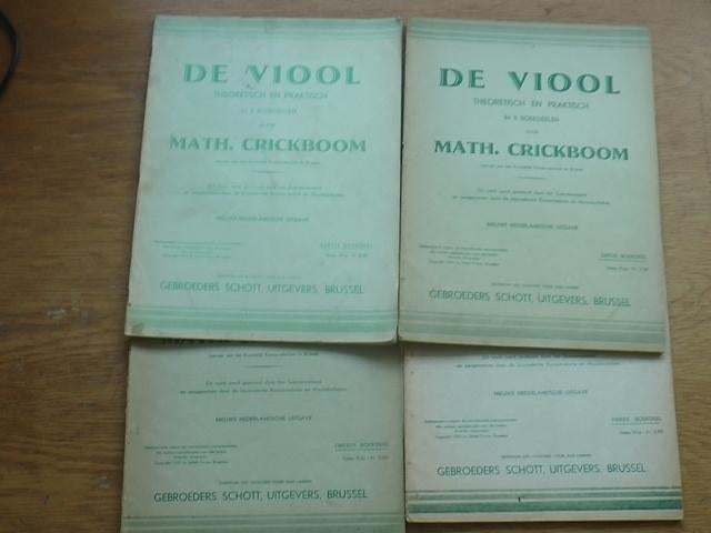 Math.crickboom -  viool cursus  1 t/m 4, Gebruikt, Klassiek, Les of Cursus, Ophalen of Verzenden