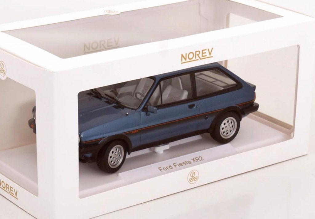 Ford Fiesta XR2 1981 Blauw schaall 1/18 NOREV ref: 182744, Hobby en Vrije tijd, Ophalen of Verzenden, Nieuw, Auto, Norev