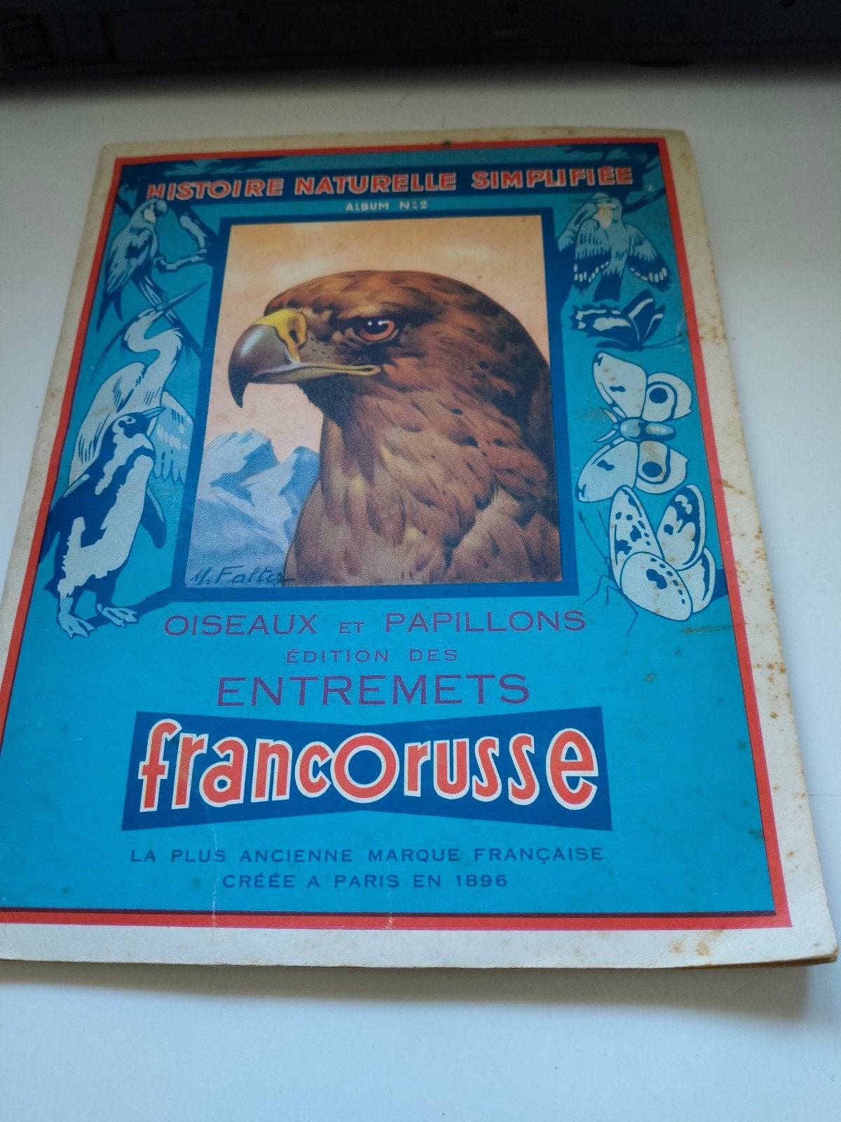 Vintage Frans Plaatjesalbum: Vogels en Vlinders, Verzenden, Gelezen, Plaatjesalbum