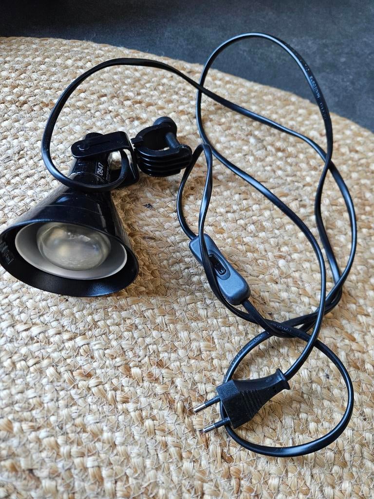 Handig lampje met klem voor tent of bureau, Ophalen of Verzenden, Gebruikt