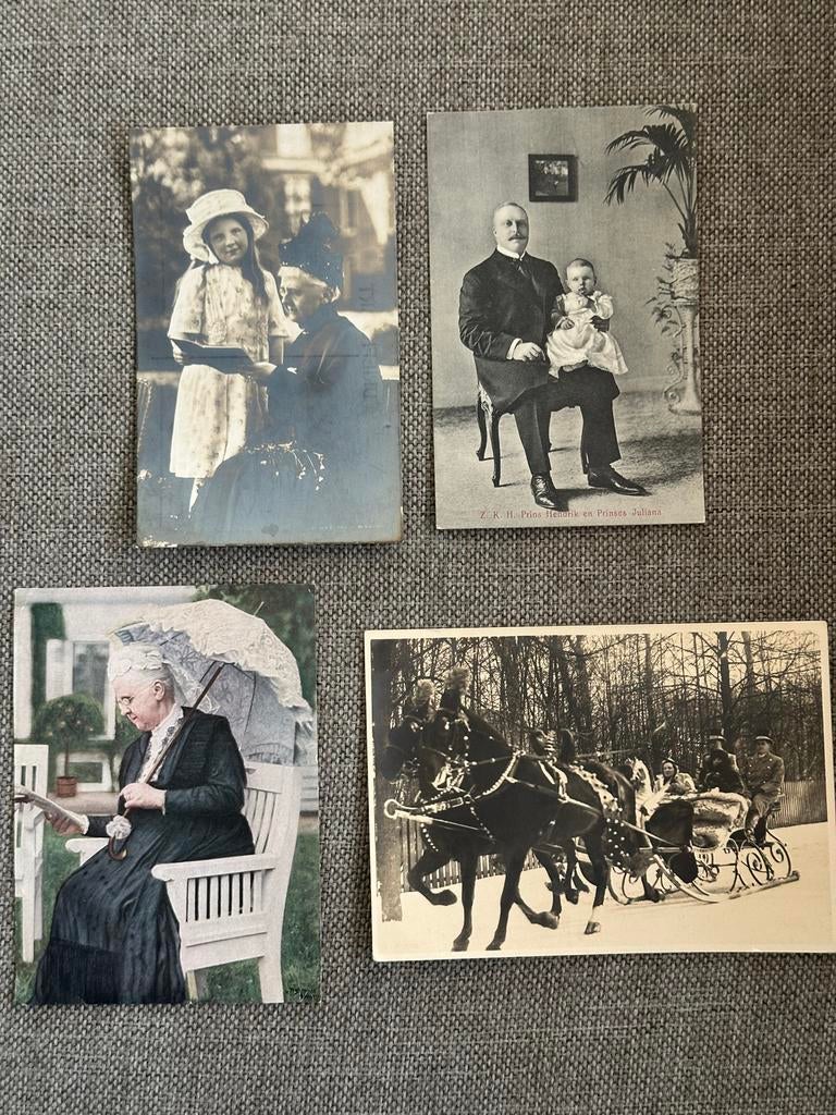 Ansichtkaarten Koninklijk Huis - Hendrik Juliana Emma, Verzamelen, Foto's en Prenten, Ophalen, Gebruikt, Voor 1940, Prent