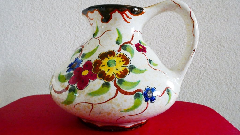 Gebloemde schenkkan Zenith Gouda Bloesem 309, Ophalen of Verzenden