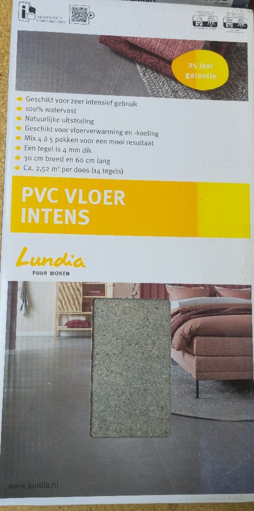 PVC vloerdelen Lundia 15 m2, Ophalen, Kunststof, 50 tot 150 cm, Nieuw