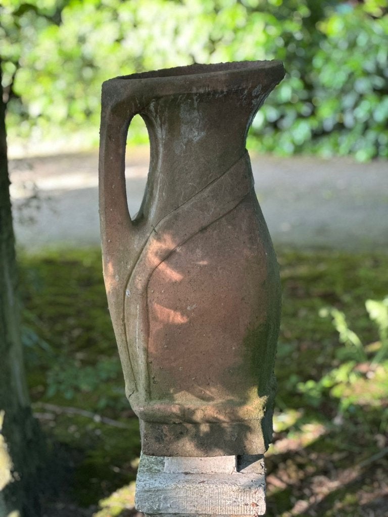 Kruik Tuin Terracotta Groot 63 cm., Gebruikt, Aardewerk, 40 tot 70 cm, Ophalen