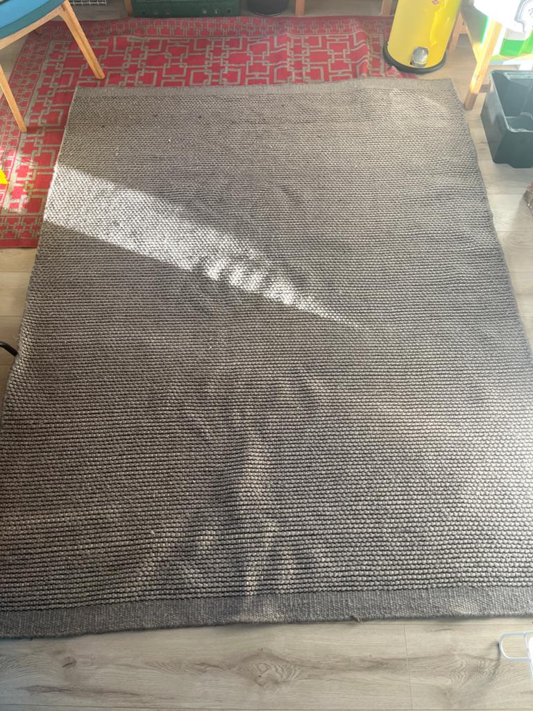 Lifa Living Vloerkleed Grijs 170x230 cm, Huis en Inrichting, Stoffering | Tapijten en Kleden, Ophalen, 150 tot 200 cm, 200 cm of meer