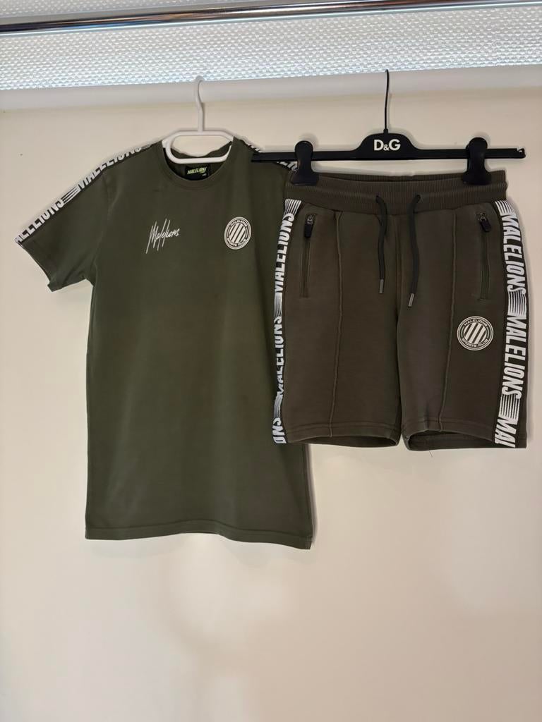 Malelions broek meg bijpassend shirt 152, Ophalen of Verzenden, Zo goed als nieuw, Jongen, Broek
